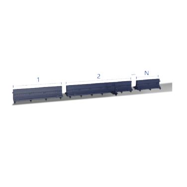Segmented Machine Bed Structure